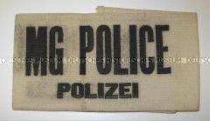 Armbinde für Polizeiangehörige in der Amerikanischen und Britischen Besatzungszone