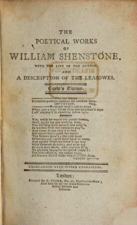 Poetical works