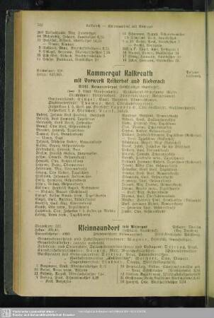 Kammergut Kalkreuth mit Vorwerk Reiherhof und Bieberach