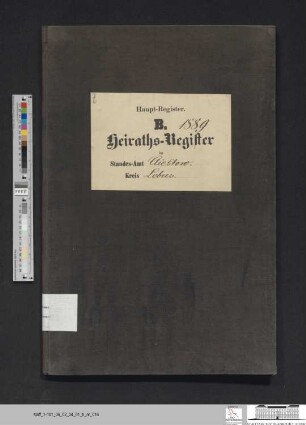 Heiratsregister Kliestow 1889