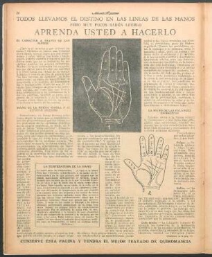 La temperatura de la mano