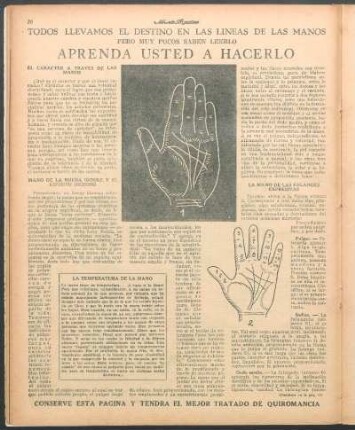La temperatura de la mano