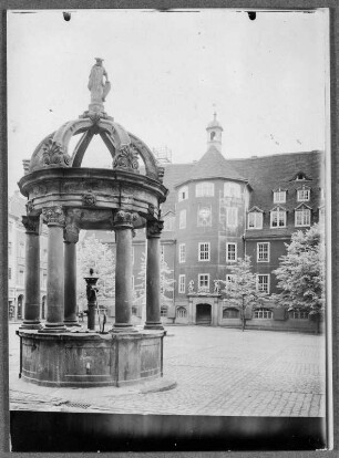 Am Markt in Merseburg zur Herbstzeit