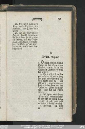 XVIII. Kapitel.