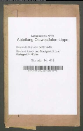 Ablösung der zehntpflichtigen Grundbesitzer im ehemaligen Fürstentum Corvey und im Fürstentum Waldeck.: Bd. B: Spezialgeldmasse.
