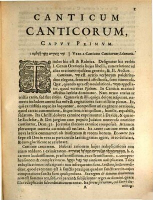Cogitationes de Cantico Canticorum Salamonis