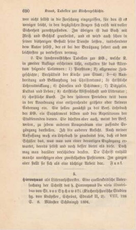 690-692 [Rezension] Sychowski, Stanislaus von, Hieronymus als Litterarhistoriker