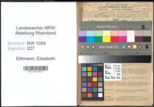 Entnazifizierung Elisabeth Dittmann , geb. 21.05.1902 ()