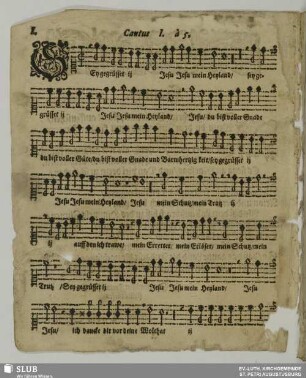I. Sei gegrüßet Jesu mein Heiland