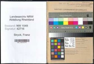 Entnazifizierung Franz Stryck , geb. 15.01.1897 (Landwirt)