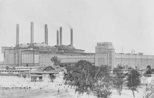 Rummelsburg, Großkraftwerk, von Westen gesehen : 70001686Technikgeschichte | Technik und Wirtschaft | Klingenberg, vom Werden und Sein eines Großkraftwerkes in Berlin-Rummelsburg | in Tätigkeit