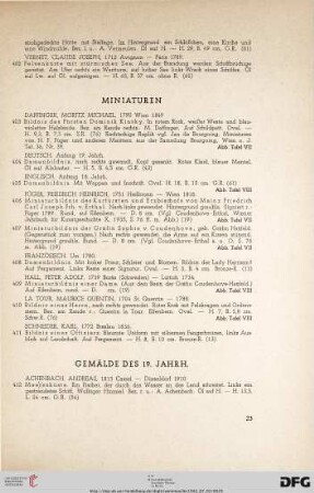 Miniaturen (Nr. 403-411)