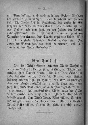 Wo Gott ist.