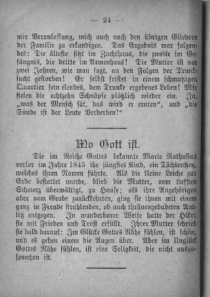 Wo Gott ist.