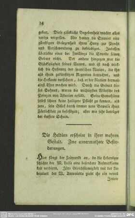 Die Heldinn erscheint in ihrer wahren Gestalt