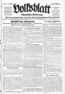 Volksblatt : Lippische Zeitung, Detmold