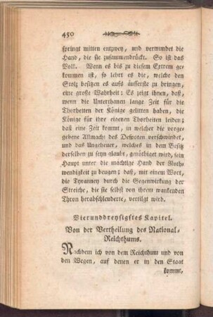 Vierunddreysigstes Kapitel. Von der Vertheilung des National-Reichthums