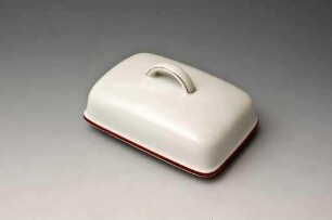Modellnummer 1382 Rotrand (Deckel einer Butterdose)