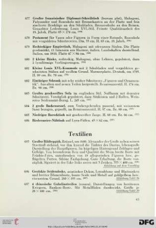 Textilien (Nr. 695-699)