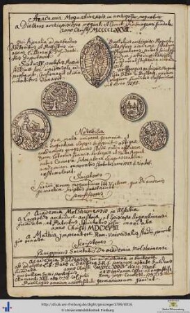 [6v] Academia Moguntinensis in archiepiscopo. moguntino.