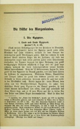 Die Völker des Morgenlandes