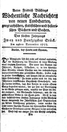 Zwey und fünfzigstes Stück