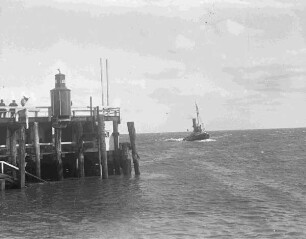 Schiffsanleger Cuxhaven von Seeseite aus