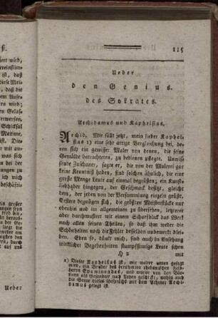Ueber den Genius des Sokrates
