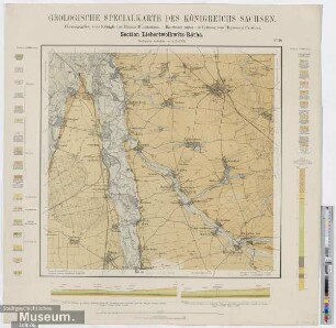 Geologische Spezialkarte des Känigreiches Sachsen. Sektion Liebertwolkwitz - Rätha