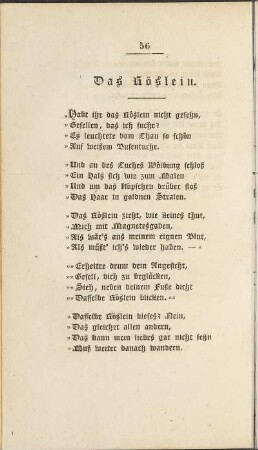 Das Röslein