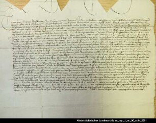 Schiedsvertrag zwischen dem Grafen Edzard I. von Ostfriesland und dem Häuptling Edo Wiemken in Jever = OUB II, Nr. 1447, S. 457 Certer-Form