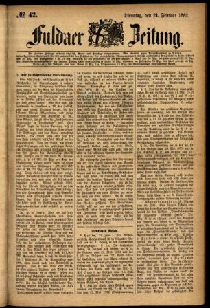 Ausgabe vom Dienstag, den 21. Februar 1882.