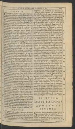 Epistola Beati Ioannis Apostoli Secvnda.