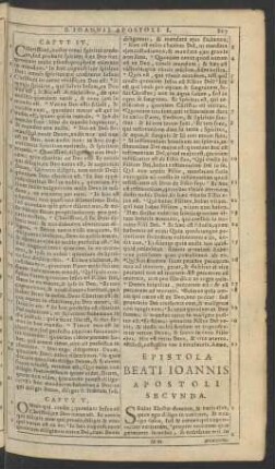 Epistola Beati Ioannis Apostoli Secvnda.