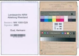 Entnazifizierung Hermann Gust , geb. 23.02.1897 (Bahnsekretaer)