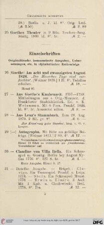 Einzelschiften (Nr.26-182)