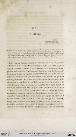 XXXV. La Vierge