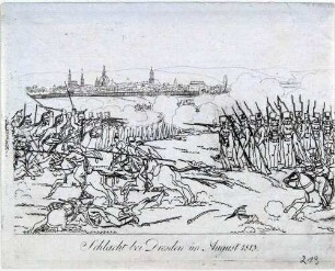 Schlacht bei Dresden im August 1813