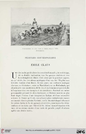 4. Pér. 3.1910: Émile Claus : peintres contemporains