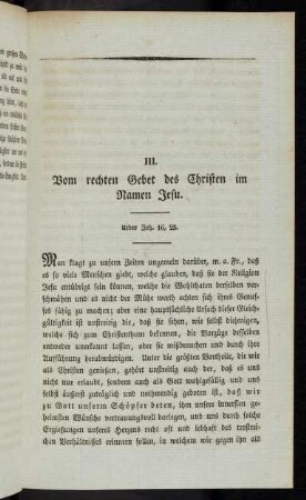 27-41, III. Vom rechten Gebet des Christen im Namen Jesu