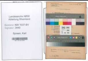 Entnazifizierung Karl Spreen , geb. 20.11.1892 (Postschaffner)