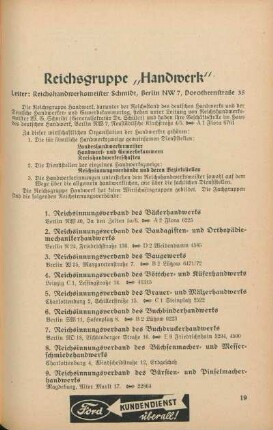 Reichsgruppe "Handwerk"