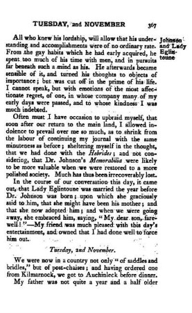 November 2. - Arrive at Auchinleck. Character of Lord Auchinleck. His idea of Dr. Johnson
