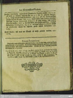 Errata Extantiora