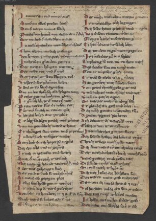 Agneslegende (Fragment) - BSB Cgm 5249(14 a