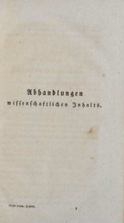 Abhandlungen wissenschaftlichen Inhalts