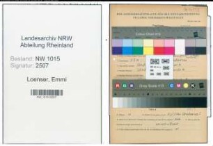 Entnazifizierung Emmi Loenser , geb. 05.05.1906 ()