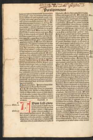 Incipit primus liber dabreiamin id est paralipomenon.