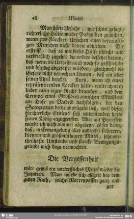 Die Vergessenheit