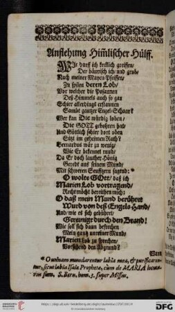 Anflehung Himlischer Hülff